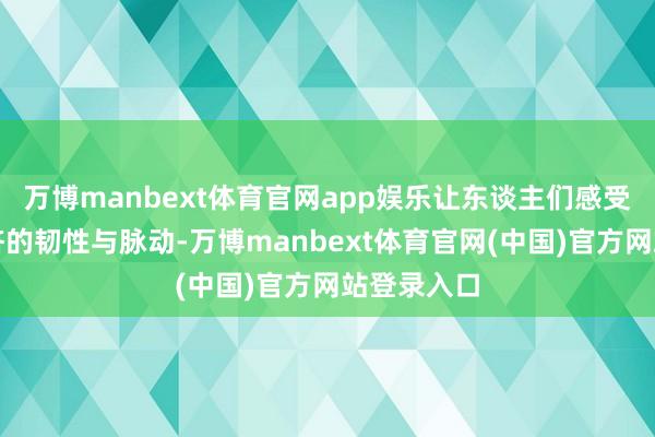万博manbext体育官网app娱乐让东谈主们感受着中国经济的韧性与脉动-万博manbext体育官网(中国)官方网站登录入口