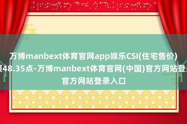 万博manbext体育官网app娱乐CSI(住宅售价)最新报48.35点-万博manbext体育官网(中国)官方网站登录入口