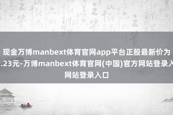 现金万博manbext体育官网app平台正股最新价为48.23元-万博manbext体育官网(中国)官方网站登录入口