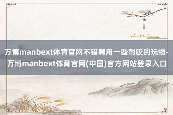 万博manbext体育官网不错聘用一些耐咬的玩物-万博manbext体育官网(中国)官方网站登录入口
