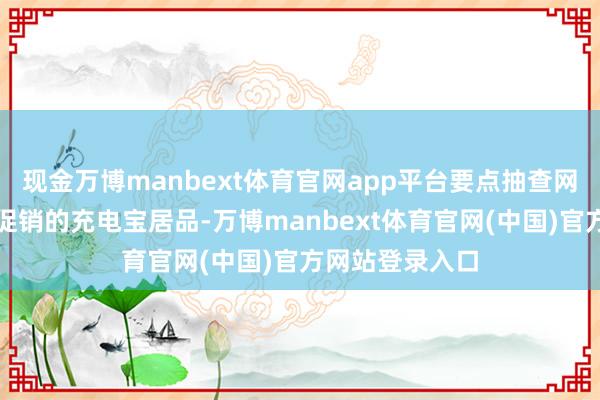 现金万博manbext体育官网app平台要点抽查网红热销、廉价促销的充电宝居品-万博manbext体育官网(中国)官方网站登录入口